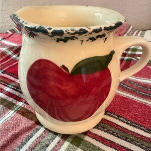 Vintage Apple Design Ceramic Pitcher